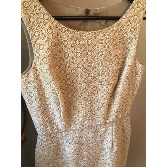 Cremieux Lace Overlay Dress Size 6 - Picture 2 of 5